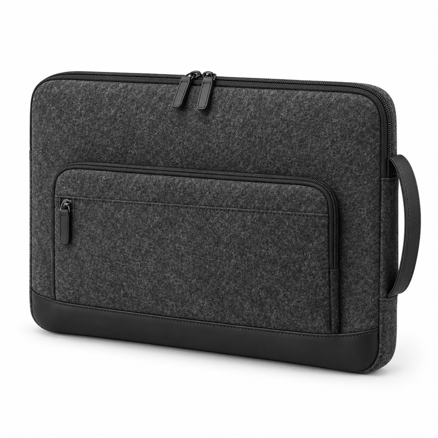 Charcoal Felt Laptop Sleeve