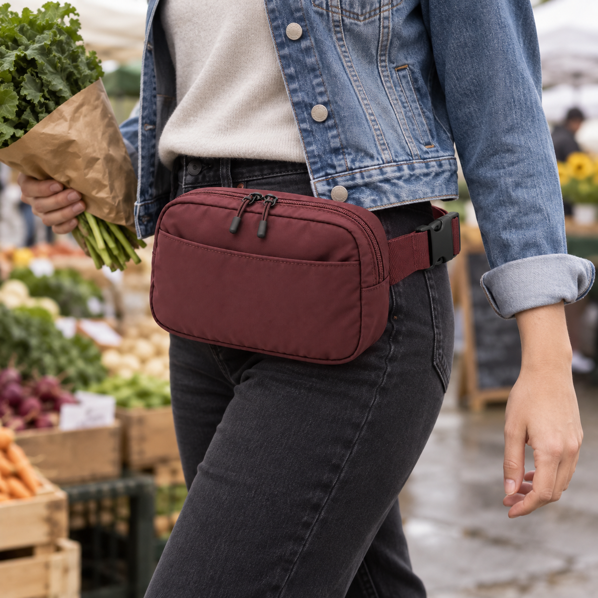 Burgundy Everyday Belt Bag