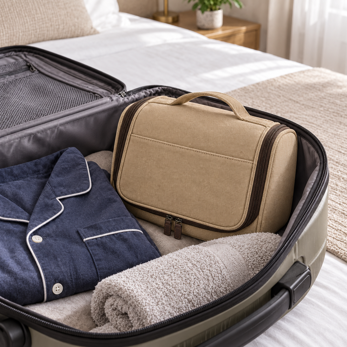 Sand Hanging Travel Toiletry Bag